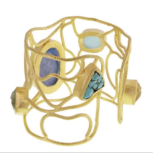 Exotic Stone Hand Crafted Cuff,NWT